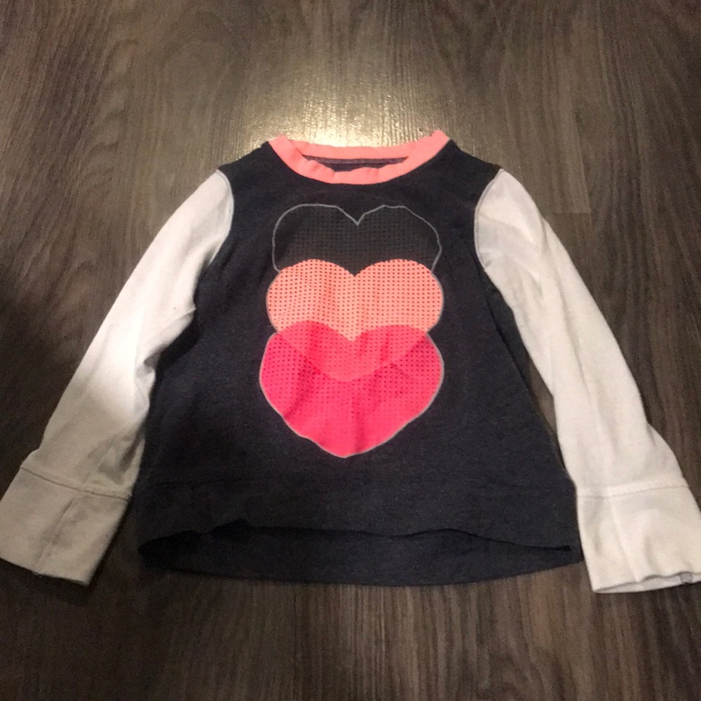 Osh Kosh size 4T Long Sleeve Shirt with Heart Decals